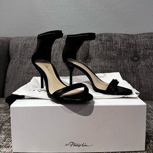 3.1 Phillip Lim Martini Black Strappy Heels. Size 36.